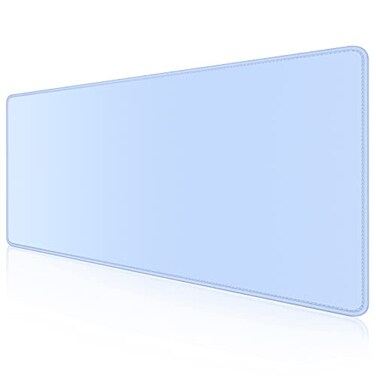 Dapesuom Large Mouse Pad Extended Gaming Mouse Mat with Stitched Edges Full Size Desk Mats with NonSlip Base Computer Big Desktop Keyboard Pad for Gamer Laptop Office 236 x 118 in Sky Blue