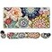 ToLuLu Extended Gaming Mouse Pad Memory Foam Ergonomic Keyboard Mouse Wrist Rest Support Set Large Desk Mat with Stitched Edges NonSlip Base Mousepad for Home Office Game Colorful Flower