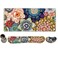 ToLuLu Extended Gaming Mouse Pad Memory Foam Ergonomic Keyboard Mouse Wrist Rest Support Set Large Desk Mat with Stitched Edges NonSlip Base Mousepad for Home Office Game Colorful Flower