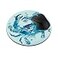 FINCIBO NonSlip Round Mousepad Blue Crab Watercolor Mouse Pad for Home Office and Gaming Desk