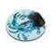 FINCIBO NonSlip Round Mousepad Blue Crab Watercolor Mouse Pad for Home Office and Gaming Desk