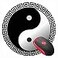 SUFPMP Mouse Pad Ying Yang Peace Yin Yang Round Mousepad NonSlip Rubber Base Mouse Mat for Laptop and Computer