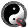 SUFPMP Mouse Pad Ying Yang Peace Yin Yang Round Mousepad NonSlip Rubber Base Mouse Mat for Laptop and Computer