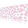 Deokke Extended Large Computer Gaming Mouse Pad Desk Mat315157 inDesk Pad with NonSlip Base and Stitched EdgesSuitable for Work Office Large Gaming Mouse Pad Desktop PadPink Cow