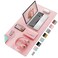 Aothia DoubleSided PU Leather Desk Pad NonSlip Large Mouse Pad Desk Mat for Office Home Waterproof Easy to Clean Durable DualSided Surface 236x137 Pink