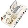 Aothia DoubleSided PU Leather Desk Pad NonSlip Large Mouse Pad Desk Mat for Office Home Waterproof Easy to Clean Durable DualSided Surface 236x137 Beige