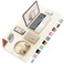 Aothia DoubleSided PU Leather Desk Pad NonSlip Large Mouse Pad Desk Mat for Office Home Waterproof Easy to Clean Durable DualSided Surface 236x137 Beige
