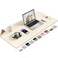 Aothia DoubleSided PU Leather Desk Pad NonSlip Large Mouse Pad Desk Mat for Office Home Waterproof Easy to Clean Durable DualSided Surface 36 x 17 Beige