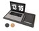 RENMTURE DualSided Mouse Pad Natural Cork PU Leather Large Desk Pad for Office and Home Work Desk Protector NonSlip Waterproof Easy Clean Black 236 x 137