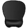 JIKIOU Ergonomic Mouse Pad with Gel Wrist Support Comfortable Mousepad with Smooth Wrist Rest Surface and NonSlip PU Base for Pain Relief Computer Laptop Office Home Black 92 x 81 in