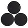 Gimnor 3 Pack Round Mouse Pads with Stitched Edges PremiumTextured Washable Desktop Protection Mouse Mat with NonSlip Rubber Base 787787012 inches Black