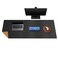 MAIDERN 59x 196 Leather Desk Pad Large Desk Mat Reversible Cork Leather Large Mouse pad for Desk Waterproof Computer Desk Pad for Gaming Home Office Black