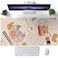 CYZFF Japanese Ramen Sushi Food Desk Mat Beige XL Mouse Pad Large Full Desk Mousepad Gaming Extended Keyboard Mouse Mat Desk Pad for Computer Laptop 315X157 NonSlip Rubber Base with Stitched Edges