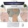 CYZFF Boho Abstract Large Mouse Pad Brown Grey Pink Aesthetic XL Mouse Pad Gaming Mousepad XXL Long Keyboard Mat 315X157 Desk Accessories for Women Girls