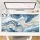 QIYI Desk Pad Large Keyboard and Mouse Pad for Laptop Computer PU Leather Desk Cover Protector Desk Dcor Accessories for Office Home Work Writing Gaming 315 x 157 Blue White Marble