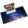 QIYI Desk Pad Galaxy PU Leather Desk Blotter Protector Waterproof Computer Desk Mat Keyboard Mouse Pads Non Slip Base Home Office Accessories Extended Large Size 315 x 157 Starry Sky