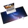 QIYI Desk Pad Galaxy PU Leather Desk Blotter Protector Waterproof Computer Desk Mat Keyboard Mouse Pads Non Slip Base Home Office Accessories Extended Large Size 315 x 157 Starry Sky