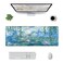 mutakin Mouse Pad Stitched Edge XL Large Mousepad 315 X 12 Rubber Base Non Slip Desk Mat for Laptop Pc Computer Gaming Monet Water Lilies