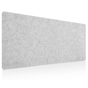 DAWNTREES Large Felt Desk Mat 40x16 Full Felt Mouse PadOffice Computer Desk Mat for Keyboard100X40cm Desk Pad Protector Light Grey