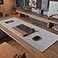 DawnTrees Felt Desk PadKeyboard Mat 358 x 118Large Felt Mouse PadComputer Desk Mat XLDesk Protector for Office Light Gray