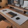 DawnTrees Felt Desk PadKeyboard Mat 358 x 118Large Felt Mouse PadComputer Desk Mat XLDesk Protector for Office Light Gray