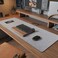 DawnTrees Felt Desk PadKeyboard Mat 358 x 118Large Felt Mouse PadComputer Desk Mat XLDesk Protector for Office Light Gray