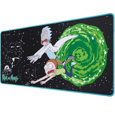 SUBSONIC Rick Morty XXL Mouse Pad 35 in x 157 in Gift Rick and Morty Gaming Desk pad 90 mm x 40 mm Official Licensed