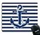 Smooffly Mouse Pad Custom Retro Nautical Anchor Personalized Design NonSlip Rubber Mousepad
