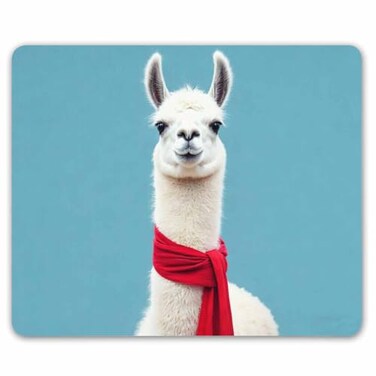 Smooffly Gaming Mouse Pad CustomStylish Lovely Hipster Llama Pattern Personality Gaming Mouse Pad