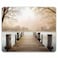 Smooffly Gaming Mouse Pad CustomOcean Fall Wooden Bridge Seasons Lake House Nature Country Rustic Seascape Desktop Mouse padBrown Beige Khaki Yellow