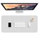 Hsurbtra Desk Pad 30 x 14 PU Leather Desk Mat XL Extended Mouse Pad Waterproof Desktop Blotter Protector NonSlip Ultra Thin Large Laptop Keyboard Writing Mat for Office Home Gray