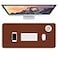 Hsurbtra Desk Pad 30 x 14 PU Leather Desk Mat XL Extended Mouse Pad Waterproof Desktop Blotter Protector NonSlip Ultra Thin Large Laptop Keyboard Writing Mat for Office Home Brown