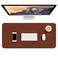 Hsurbtra Desk Pad 30 x 14 PU Leather Desk Mat XL Extended Mouse Pad Waterproof Desktop Blotter Protector NonSlip Ultra Thin Large Laptop Keyboard Writing Mat for Office Home Brown