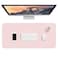 Hsurbtra Desk Pad 30 x 14 PU Leather Desk Mat XL Extended Mouse Pad Waterproof Desktop Blotter Protector NonSlip Ultra Thin Large Laptop Keyboard Writing Mat for Office Home Pink