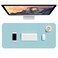Hsurbtra Desk Pad 30 x 14 PU Leather Desk Mat XL Extended Mouse Pad Waterproof Desktop Blotter Protector NonSlip Ultra Thin Large Laptop Keyboard Writing Mat for Office Home Lake Blue