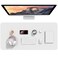 Hsurbtra Desk Pad 355 x 17 PU Leather Desk Mat XXL Extended Mouse Pad Waterproof Desktop Blotter Protector NonSlip Ultra Thin Large Laptop Keyboard Writing Mat for Office Home White