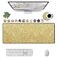 ZHEERIY XXL Large Extended Gaming Mouse Pad Face Gold Glitter with NonSlip Base Desktop Pad Suitable for GamersSuitable for DesktopOffice and Home Coffe Cup Coaster