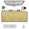 ZHEERIY XXL Large Extended Gaming Mouse Pad Face Gold Glitter with NonSlip Base Desktop Pad Suitable for GamersSuitable for DesktopOffice and Home Coffe Cup Coaster