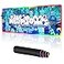 moptmos Anime Graffiti Awesome Large RGB Gaming Mouse pad NonSlip Rubber Base Mice Keyboard Mat Blue