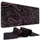 DIGSOM Mouse Pad Gaming Mousepad 315 x 118 in Large Mouse Pad for Keyboard and Mouse with AntiSlip Rubber Base Keyboard Pad XL Mouse Mat for Home and OfficeBlack with Red Topographic Line