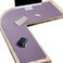Vyaaa 51 inch Large LShaped Leather Desk Pad ProtectorLarge Gaming Mouse Pad for ComputerCorner Desk Mat for Office and HomePurple