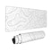 ZWHEZYYS Abstract Topographic Map White Grey Black Gaming Mouse Pad Long Mouse Pad Large Desk Mat 315 X 118 Inch Mousepad with NonSlip Base Stitched Edge Keyboard Mat for Gaming Office