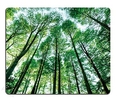 pingpi Landscapes Green Trees Mouse padTrees Nature Green Wood Personalized Design NonSlip Rubber Mousepad