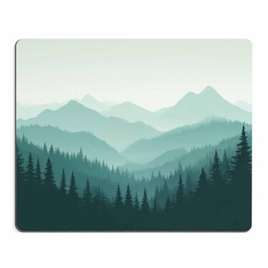 pingpi Gaming Mouse Pad CustomBeautiful Green Mountain Landscape Mouse Pad 95 X 79 Inch 240mmX200mmX3mm
