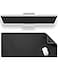 ALOANES Black Waterproof Desk Mat Large Mouse Pad with Extended Mouse Mat with Anti Slip Base Stitched Edge Grain Jacquard Surface Perfect for Gamer Office Home 3XL 1574x3543x012