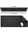 ALOANES Black Waterproof Desk Mat Large Mouse Pad with Extended Mouse Mat with Anti Slip Base Stitched Edge Grain Jacquard Surface Perfect for Gamer Office Home 3XL 1574x3543x012