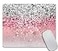 Amcove Pink Glitter Background Customized Rectangle NonSlip Rubber Mouse Pads Gaming Mouse Pad 95 X 79 Inch 240mmX200mmX3mm