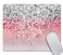 Amcove Pink Glitter Background Customized Rectangle NonSlip Rubber Mouse Pads Gaming Mouse Pad 95 X 79 Inch 240mmX200mmX3mm