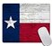 Amcove Texas State Flag Mousepad NonSlip Rubber Gaming Mouse Pad Rectangle Mouse Pads for Computers Laptop 95 X 79 Inch 240mmX200mmX3mm