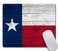 Amcove Texas State Flag Mousepad NonSlip Rubber Gaming Mouse Pad Rectangle Mouse Pads for Computers Laptop 95 X 79 Inch 240mmX200mmX3mm